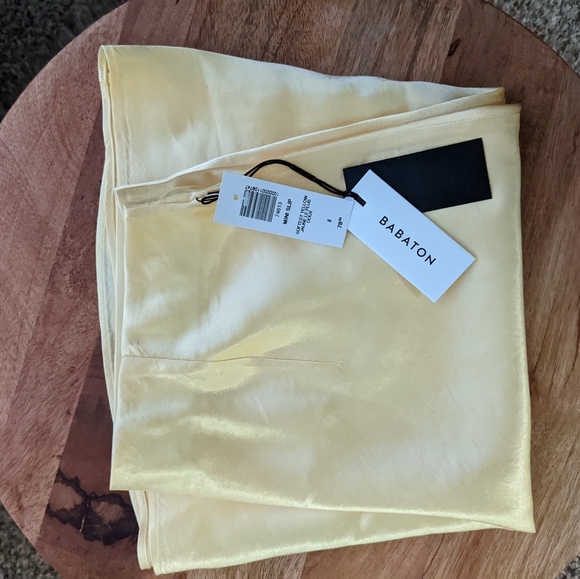 NWT YELLOW Aritzia Babton Slip Skirt - Picture 2 of 8